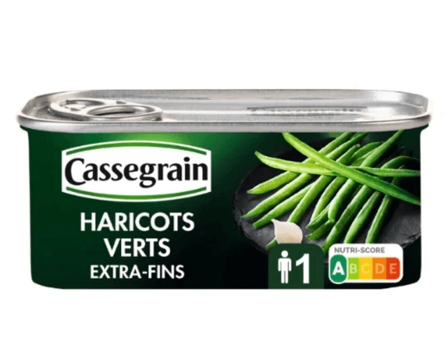 Haricots verts extra-fins cueillis main CASSEGRAIN 110G