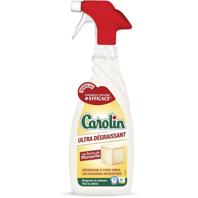 Carolin Nettoyant spray ultra-dégraissant au savon de Marseille